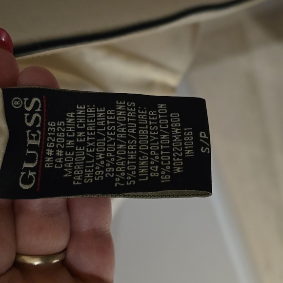 Guess trench coat size 8 55% wool - Picture 8 of 9